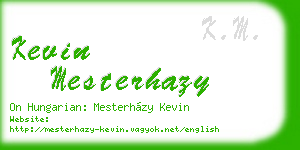 kevin mesterhazy business card